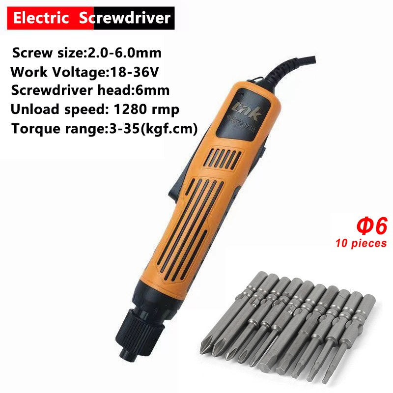 Juego de herramientas eléctricas de 18-36V, destornillador industrial, destornillador semiautomático, Motor de cobre ajustable de torsión apto para puntas de tornillo de 1,2-6mm