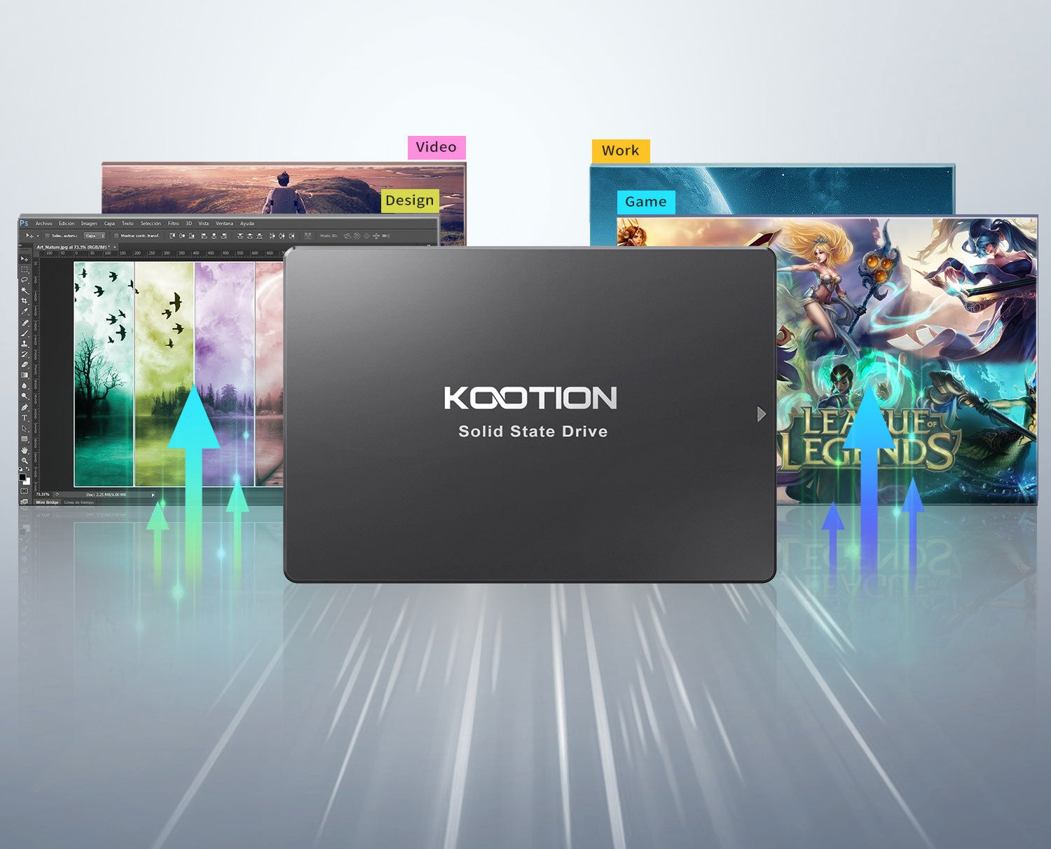 KOOTION X12 Sata SSD unidad 2TB 1TB 512GB 256GB unidad de disco duro HDD 2,5 "Sata3 unidad de estado sólido HD interna para ordenador portátil de escritorio