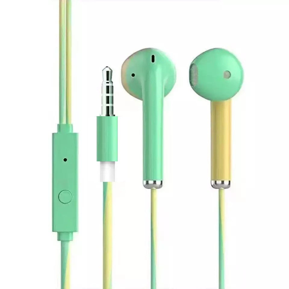 Auriculares con cable de 3,5mm con graves, auriculares estéreo, auriculares deportivos para música y juegos con micrófono para Xiaomi, IPhone, Huawei y Samsung