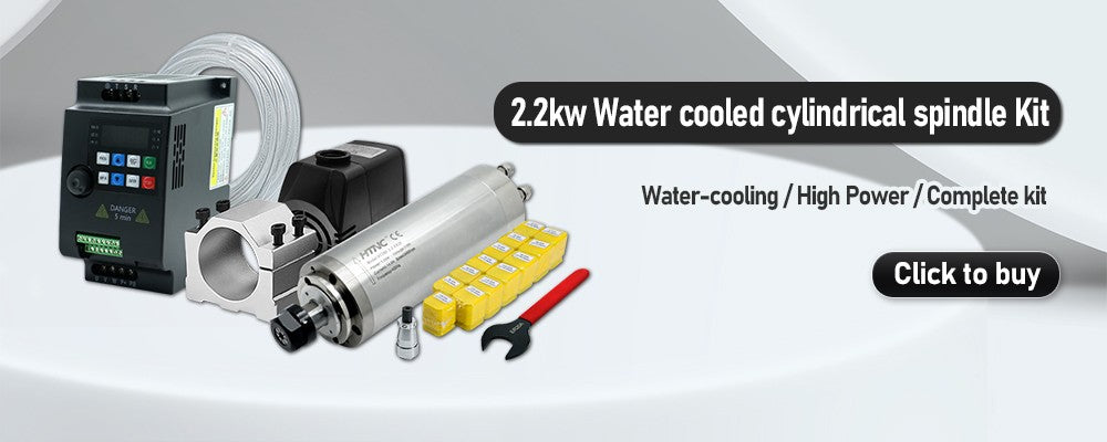 Motor de husillo CNC de 2200W, 220v ER20, 2,2 kW, husillo de refrigeración por agua redondo, 24000RPM + 2,2 kW VFD 50/60hz + bomba de agua + soporte de 80mm