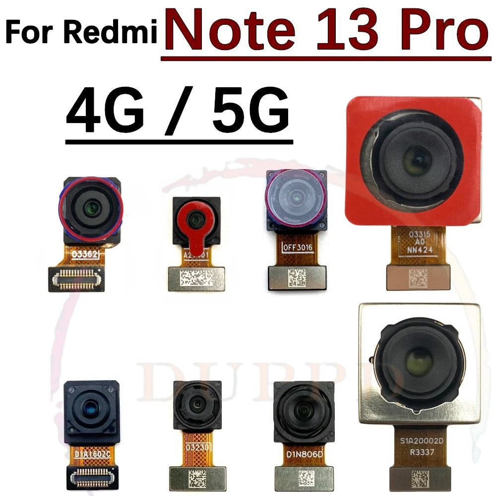 Cámara principal trasera para Xiaomi Redmi Note 13 Pro Note13Pro 4G 5G, piezas de Cable flexible de módulo de cámara frontal pequeña
