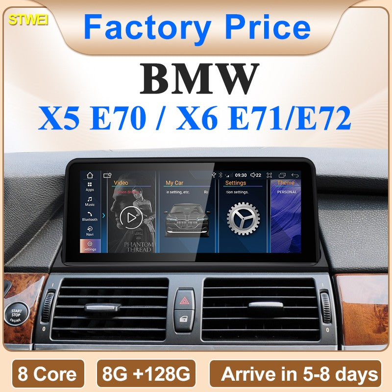 STWEI 2024 nuevo ID6 ID7 ID8 UI 10,25inc sistema Android inalámbrico Carplay AUTO para BMW X5 E70 X6 E71 reproductores de vídeo de coche GPS Navi