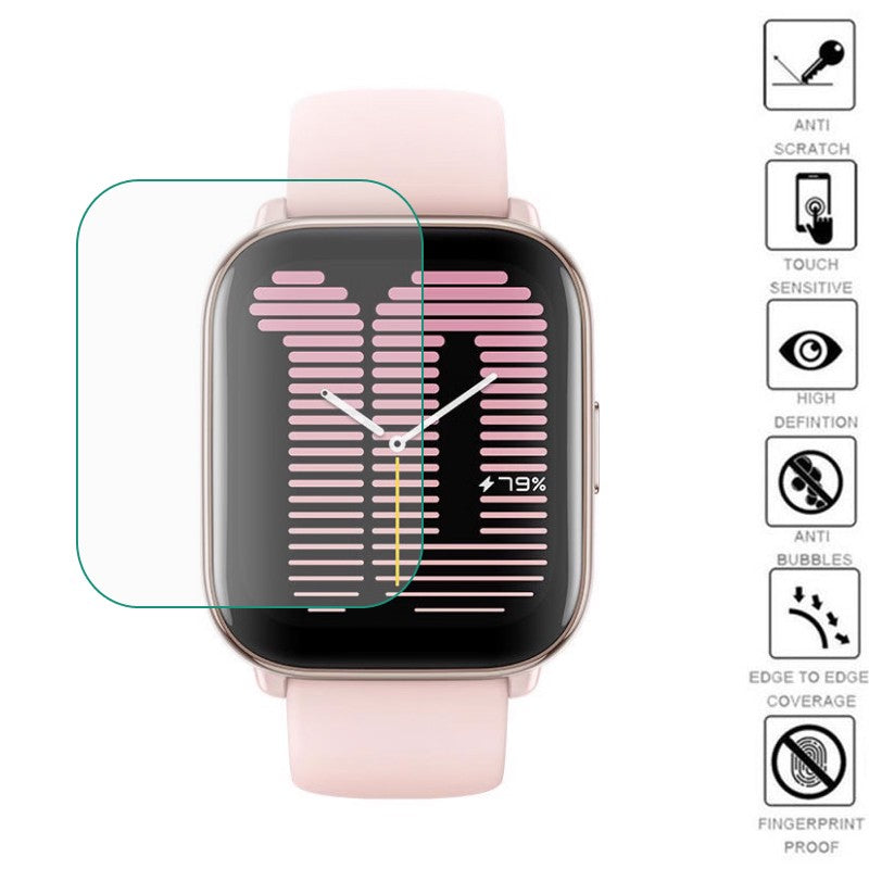 5 uds TPU suave Smartwatch película protectora transparente cubierta para Amazfit Active pantalla LCD Protector de pantalla accesorios de reloj inteligente