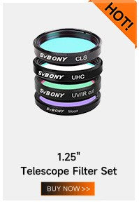 Svbony SV227 filtro de 2/1,25 pulgadas 5nmH-Alpha SII-CCD OIII-CCD banda estrecha para telescopio astronómico fotografía planetaria de espacio profundo