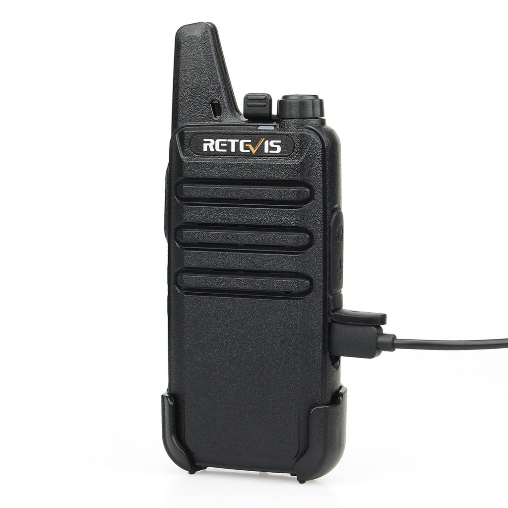 Retevis RT622 Mini Walkie Talkie 2 unidades PMR446 Radio portátil bidireccional con PTT Ideal para restaurantes y hoteles