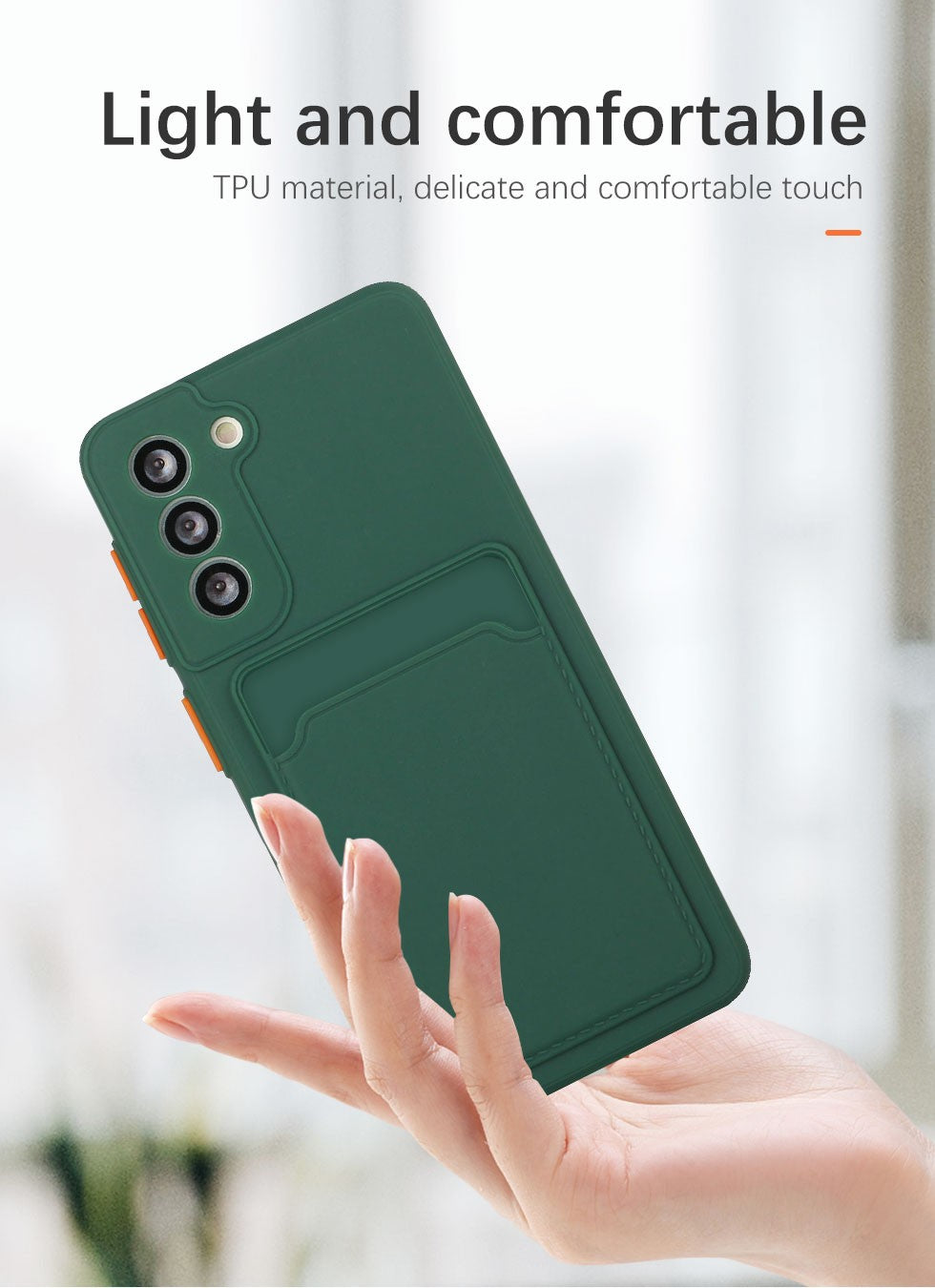 Funda de teléfono con soporte para bolsa con ranura para tarjetas para Samsung Galaxy S24 S23 S22 S21 S20 Plus FE Note 20 Ultra, funda suave a prueba de golpes