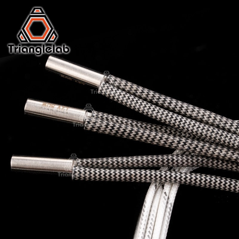 Cartucho Calefactor Trianglelab de 6*20MM 12V / 24V 50W con Cable de 100CM para Impresora 3D, para HOTEND V6 Volcano MK8 MK9