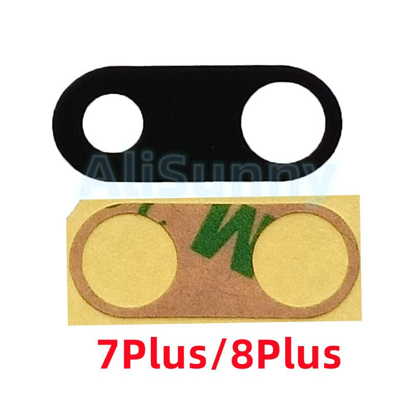 AliSunny-Conjunto de 50 lentes de cámara trasera para iPhone, cubierta de cristal, piezas de anillo, para modelos 13, 14, 7, 8 Plus, X, XS, Max, XR, 11, 12 y 15pro Max