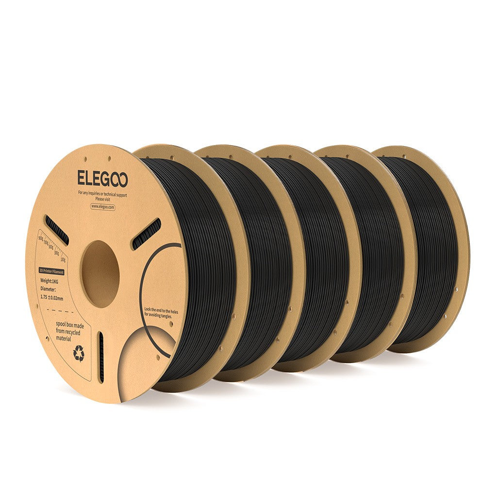 Filamento ELEGOO PLA+ de 1.75mm, PLA 3D para Impresoras 3D, Material Compatible con la Mayoría de las Impresoras FDM (1KG/Carrete, 2.2 lbs)