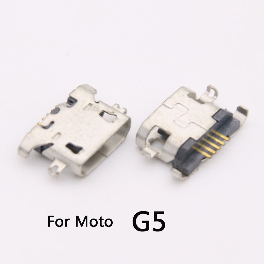 50 Uds conector Micro USB puerto de carga Jack Plug Dock para Motorola Moto G5 G5s G6 G7 G8 G9 Plus Play Power Lite piezas de reparación