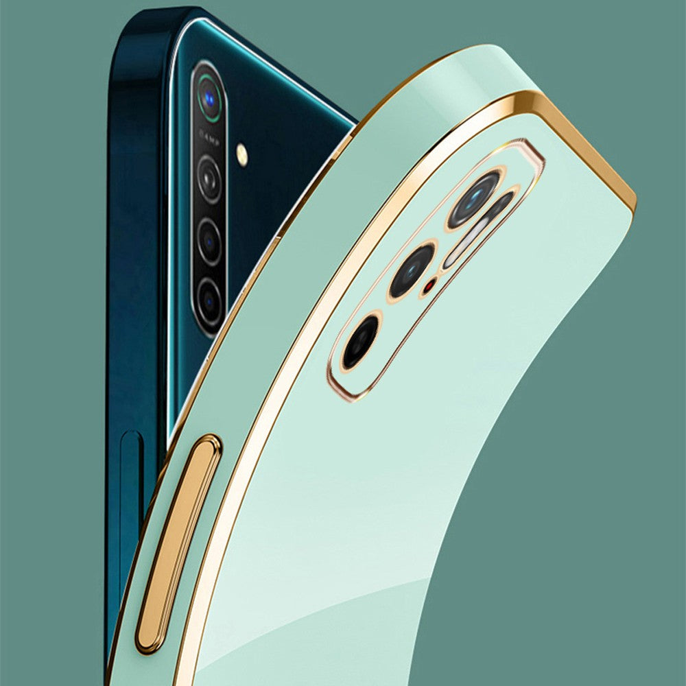 Para Xiaomi Poco M3 Pro 5G funda Poco M3 Pro funda M2103K19PG M2103K19PI funda de teléfono chapada cuadrada de lujo funda trasera a prueba de golpes