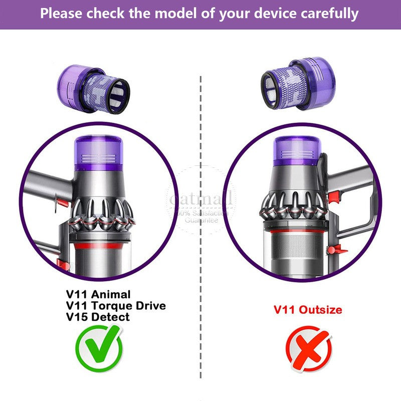 Filtros de repuesto para Dyson V11 Animal/V11 Torque Drive/V15 Detect, repuestos para Dyson V11, accesorios para aspiradora