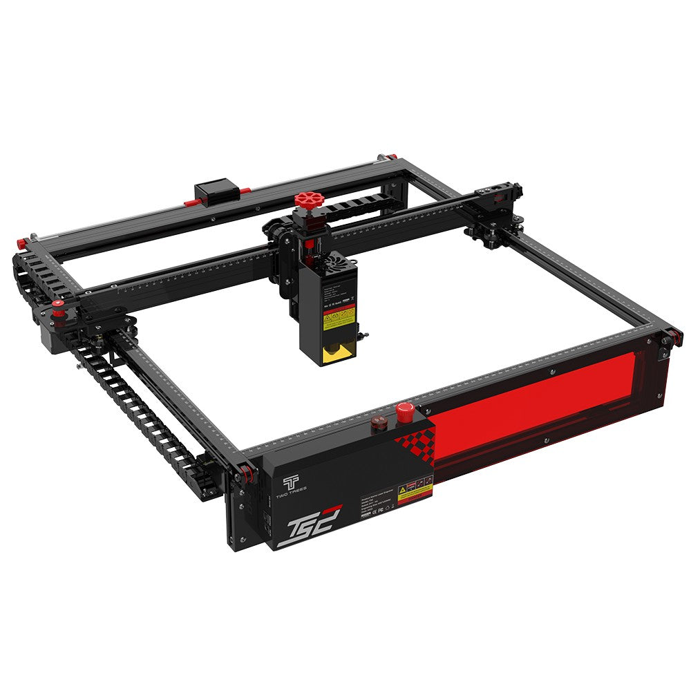 Twotrees-máquina de grabado láser TS2, cortador de tecnología de punto comprimido, interruptor de límite de eje XY, 450X450mm, 20W