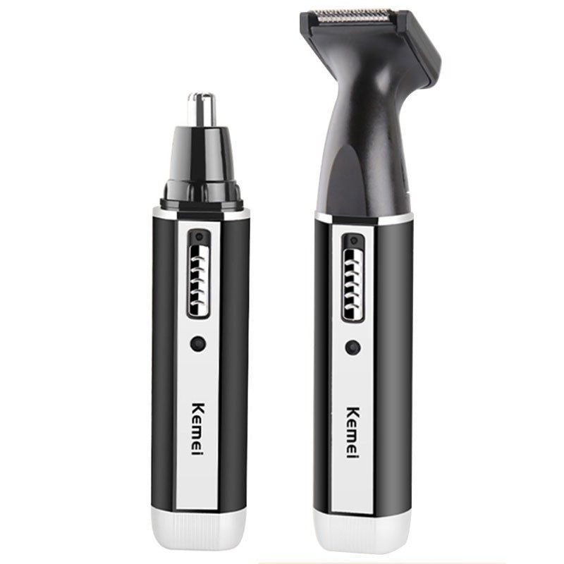 Kemei-cortadora de pelo de nariz todo en uno para hombres y mujeres, cortadora eléctrica recargable para orejas, barba, cejas, rostro, Kit de aseo