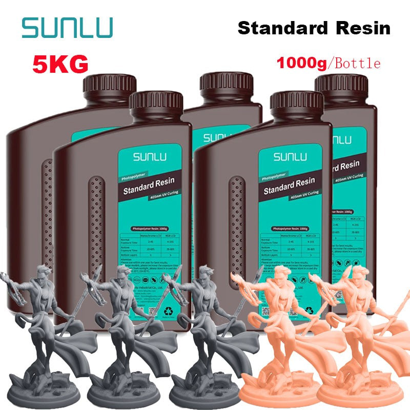 SUNLU-impresora LCD de resina estándar, 5KG, 405nm, curado de fotones, superficie lisa de buena precisión, modelo de bajo olor, Kit de impresión de garaje