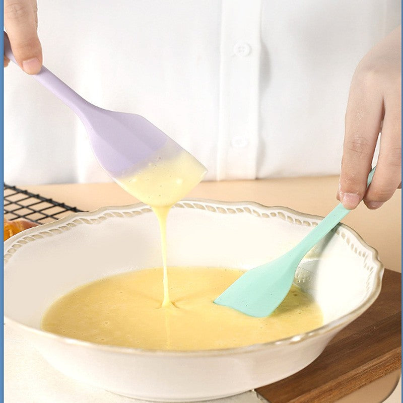 Espátula de crema de silicona antiadherente, herramientas de cocina resistentes al calor para hornear pasteles DIY
