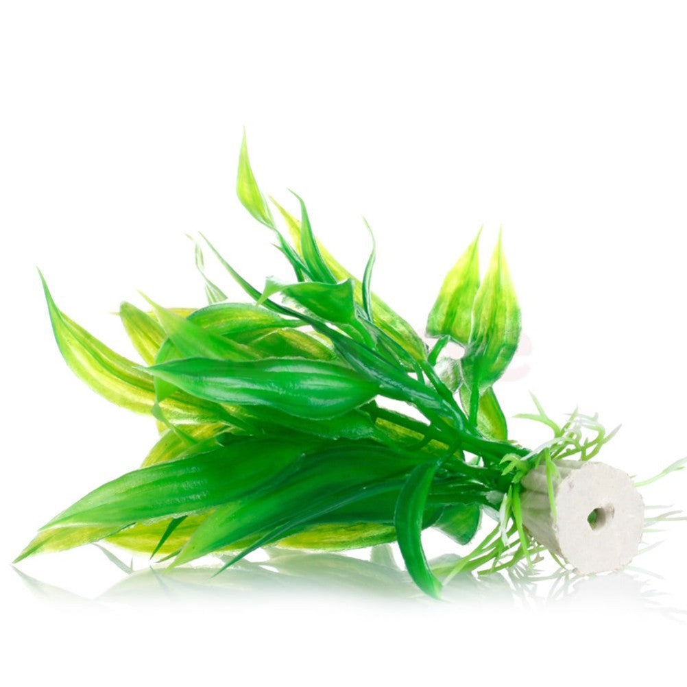 Planta de agua de plástico Artificial, decoraciones de Acuario, plantas de pecera, hierba, adorno de flores, decoración, accesorios acuáticos, 1 ud.