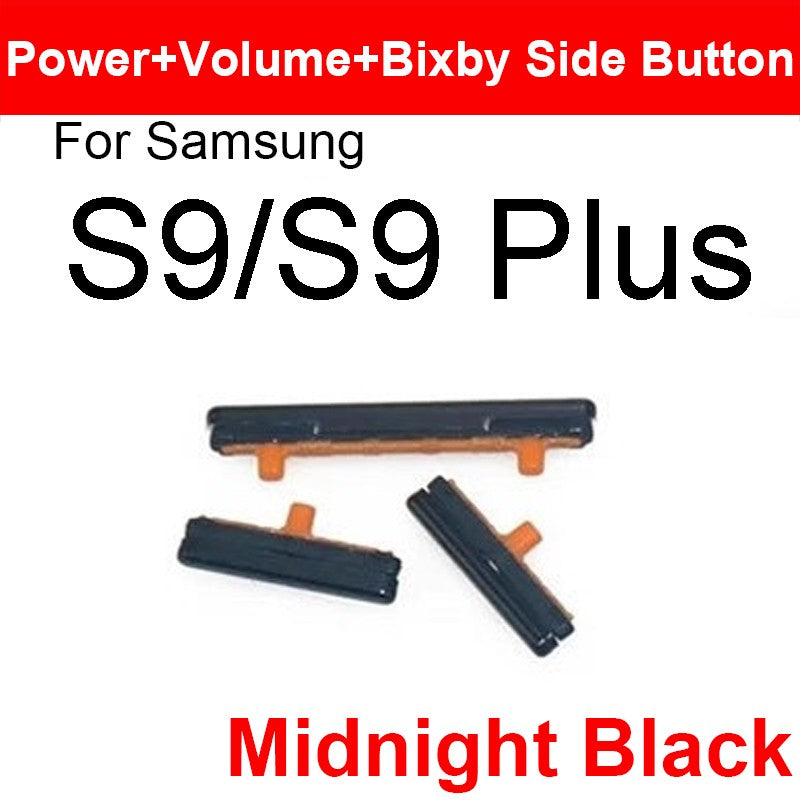 Volumen de encendido y apagado + botón Bixby para Samsung Galaxy S8 S9 S10 Plus, botón de tecla lateral para piezas de reparación Samsung Note 8