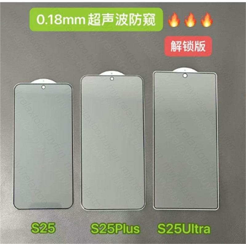 Protector de Pantalla Antiespía S25Ultra (2 Piezas) para Samsung Galaxy S25, S26 Ultra, S25+, S26+, S25 Edge 5G, Cristal Templado 9H, Película de Privacidad
