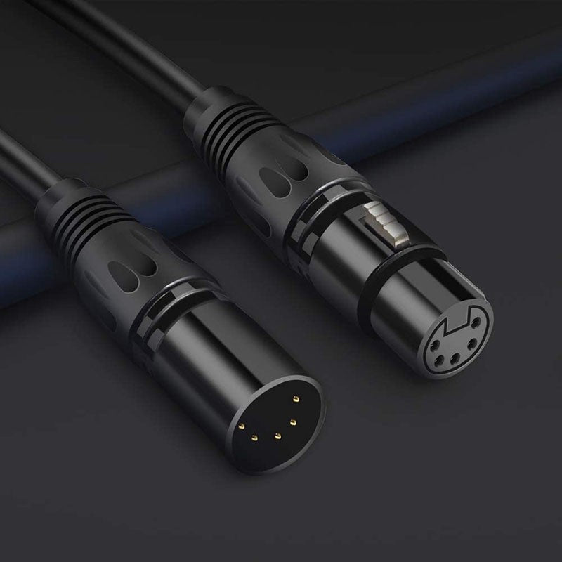 Cable Adaptador Convertidor de Conector XLR Macho/Hembra de 3 Pines a RJ45 para Micrófono, Sistemas de Altavoces Behringer y Radio