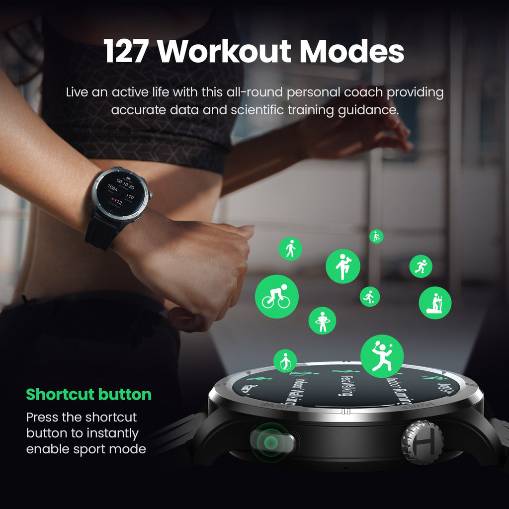 HAYLOU Solar Neo Reloj inteligente Pantalla HD de 1,53'' Llamada Bluetooth Monitoreo de salud 24 horas Relojes inteligentes Hombres Mujeres Relojes deportivos inteligentes