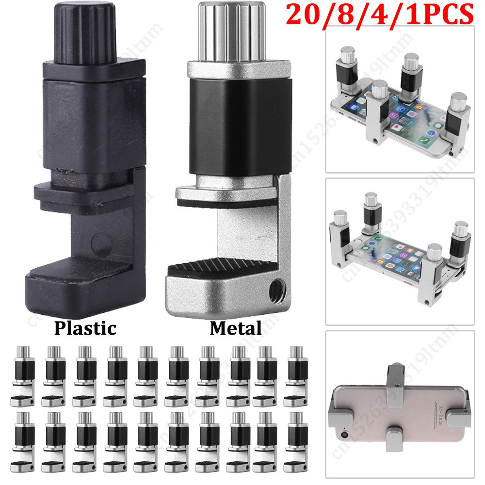 Abrazadera de fijación Universal para pantalla LCD, Clip de fijación de Metal y plástico para IPhone y Xiaomi, 20 a 1 unidad