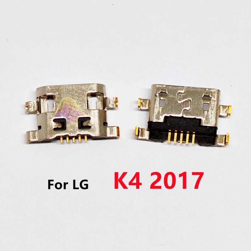 Conector de puerto de carga USB, Base de enchufe para LG K4 K8 K9 K10 K11 K12 K41S K50 K50S K51 K52 K61 Plus, 10 Uds.