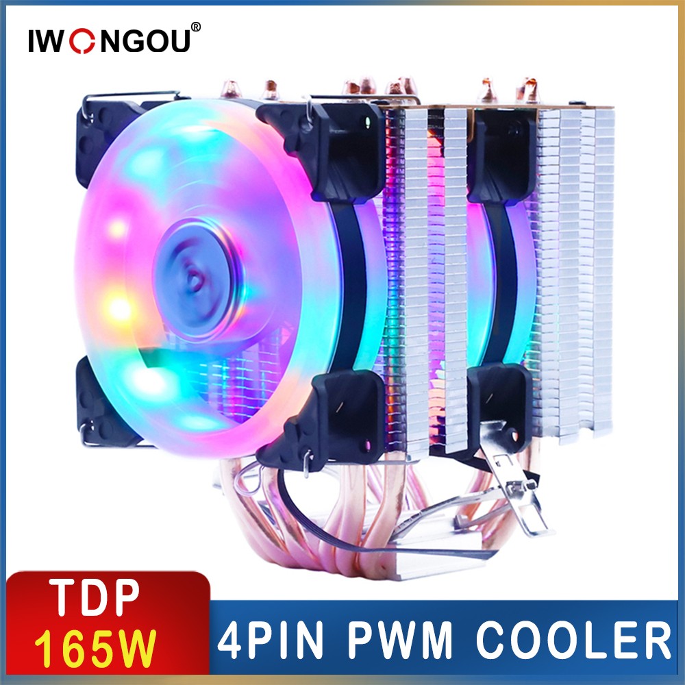 IWONGOU-enfriador de procesador X99, disipador de calor de Cpu para Intel 2011-V3/2011/1151/1150/1155 AMD AM4/AM3 +/AM2 + Lga 1366