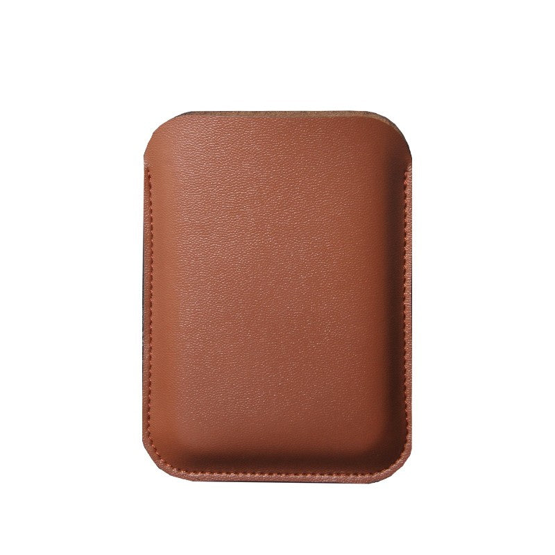 Funda de cuero con funda para banco de energía para iPhone 13, funda para batería externa Magsafe