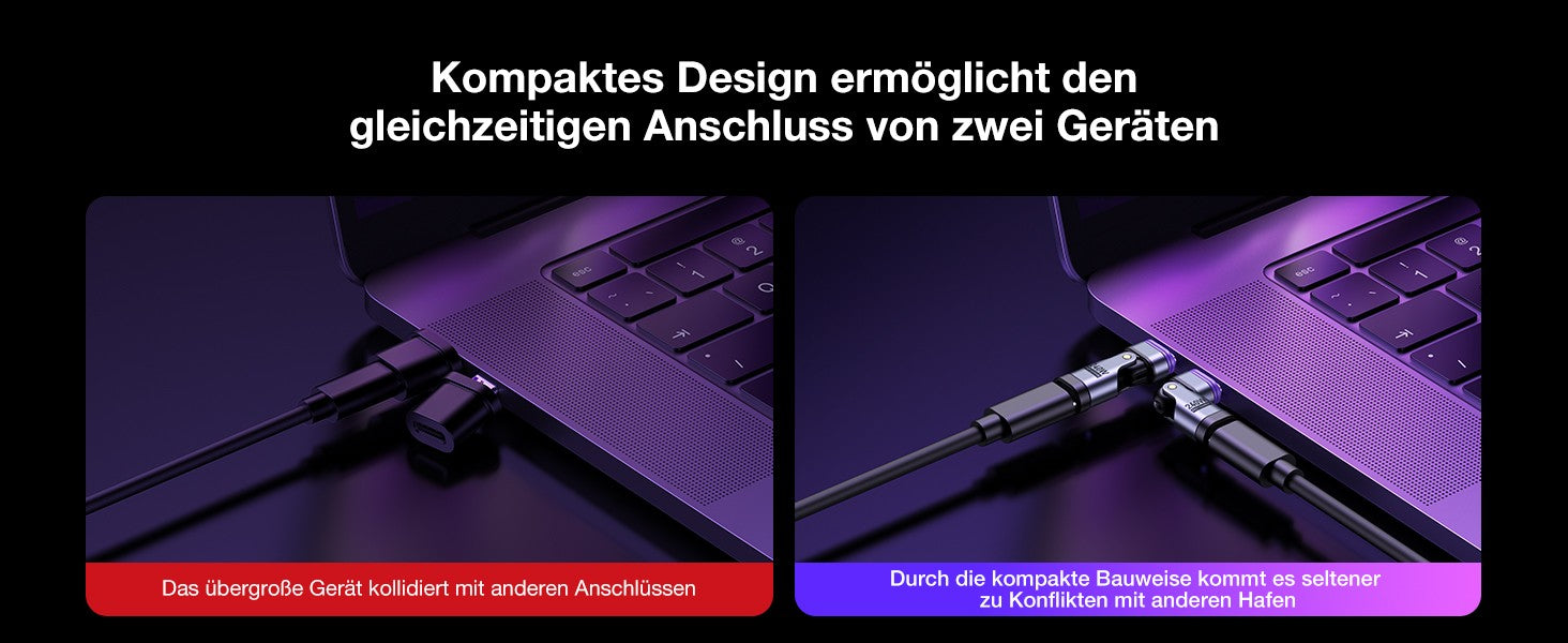AUFU 16Pin USB C a tipo C adaptador magnético OTG PD 240W carga rápida datos USB C convertidor hembra para Macbook pro Samsung Xiaomi