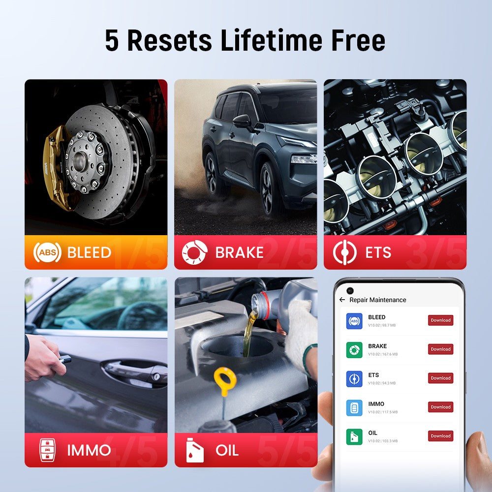 THINKCAR BD6 escáner Bluetooth herramienta de diagnóstico de coche escáner OBD2 sistema completo de diagnóstico 5 restablecer aceite IMMO lector de código de diagnóstico automático