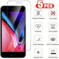 5 piezas de vidrio templado premium para iPhone 7 8 6 6s más protector de pantalla para SE 2020 2022