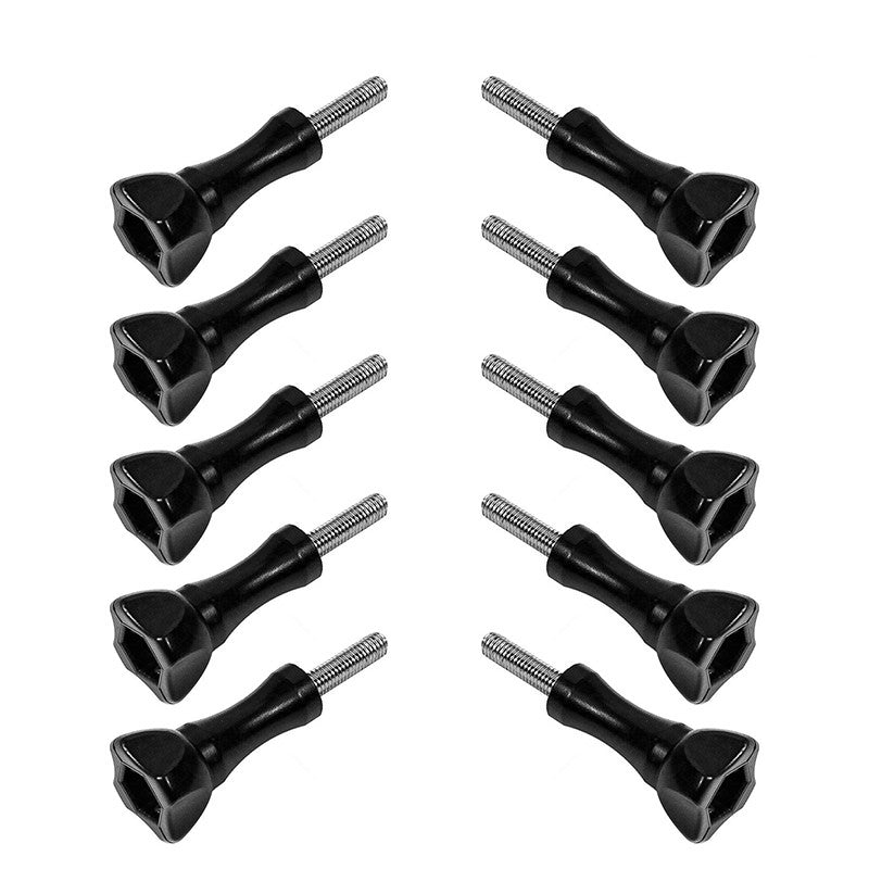 Juego de tornillos de pulgar largos, 1/10 Uds., Compatible con GoPro 13 12 11 10 9 8 cámaras deportivas, tornillos fáciles de apretar y aflojar, acero inoxidable
