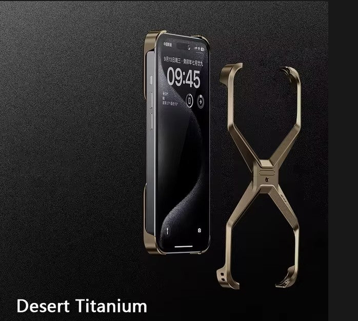 Funda Protectora de Aluminio Extraíble con Disipación de Calor y Resistente a Impactos para IPHONE 16 Pro Max, Carcasa Metálica sin Marco para iPhone 14, 15, 16 Pro Max