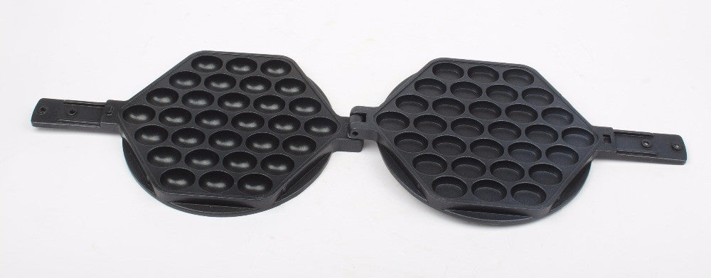 DMWD-Molde de máquina de gofres de burbujas para huevos de Hong Kong, rodillo para hornear, sartén de hierro, placa antiadherente para Muffin