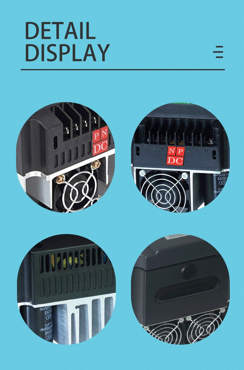 Inversor Solar VFD de 0,75-7,5 kW, 3P CC, 200-400V, entrada de 220V, convertidor de frecuencia de salida, controlador de bomba de agua, Control de velocidad MTTP