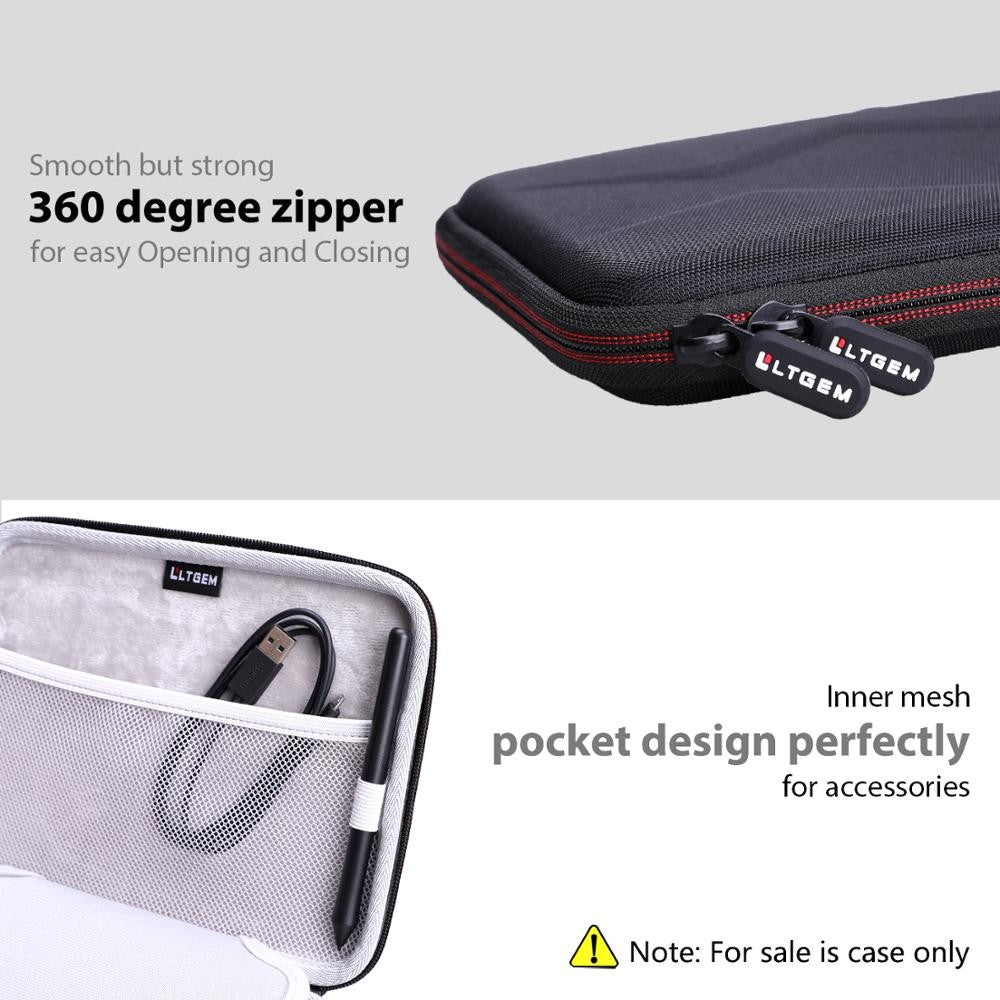 LTGEM Estuche rígido impermeable de EVA para tableta de dibujo gráfico Wacom CTL4100 Intuos