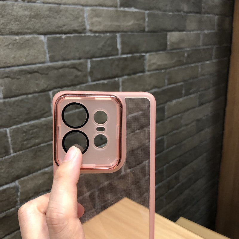 Funda de teléfono con película de lente transparente para MOTO Edge 50Pro Motorola Edge 50 Neo G34 G32 G14 G54 G24 G85 funda trasera de silicona suave