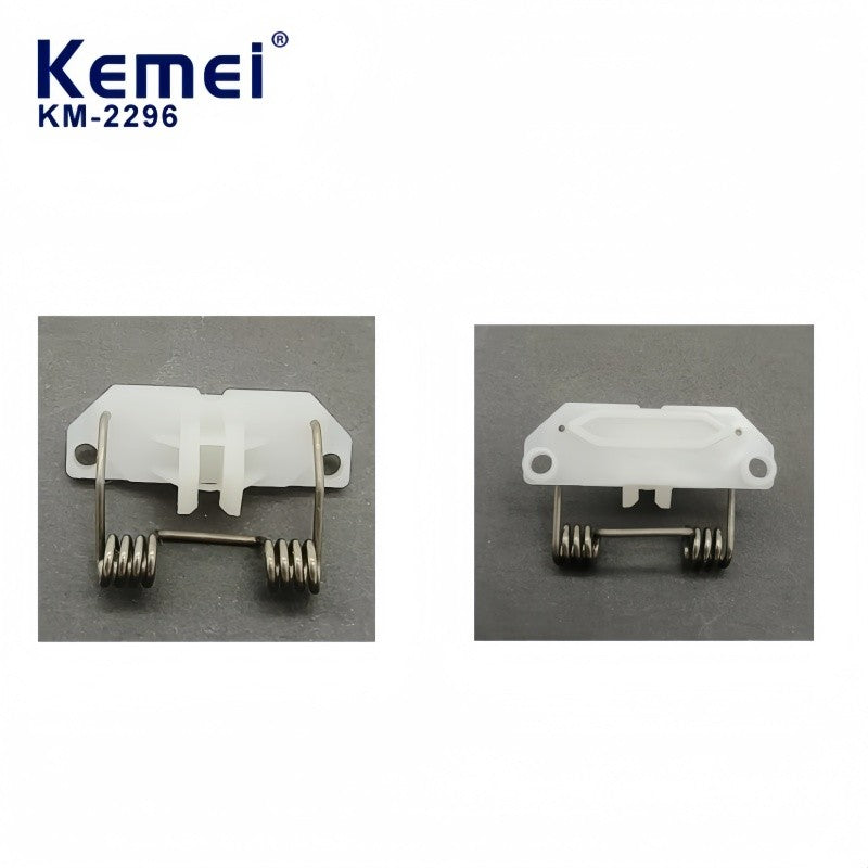 Piezas de repuesto para cortadora de cabello profesional Kemei KM-2296, componentes de plástico de resorte genuinos