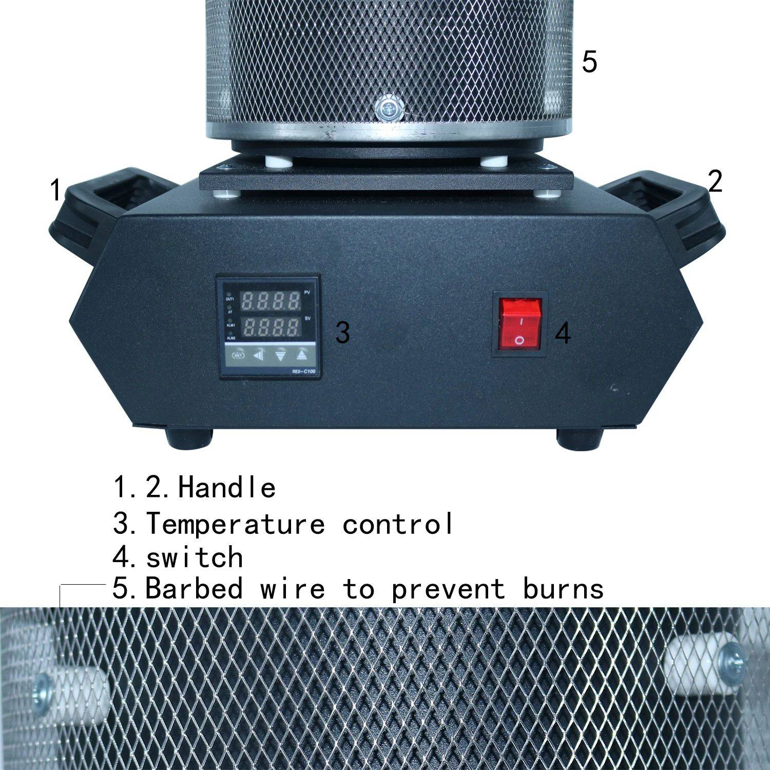 NIUPIKA-horno Digital de fusión de oro, 3KG, capacidad de calefacción, 2100W, fundición, refinación, herramienta de joyería de plata y metales preciosos
