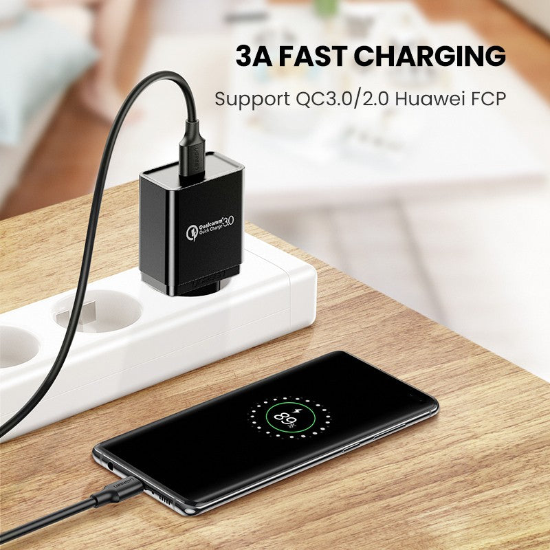 UGREEN Cable USB C 5Gbps USB3.0 A a USB C para iPhone 17 16 15 iPad Samsung S25 S24 para Switch M2 SSD NVME USB3.0 Cable de datos de 18W
