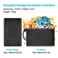 HUION tabletas gráficas H420X H580X H610X tabletas portátiles diseño de dibujo Digital animación tablero de artista Android OS compatible