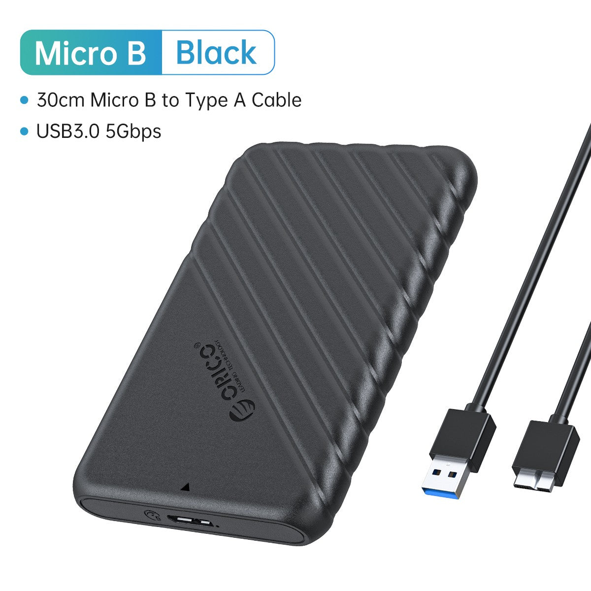 ORICO HDD externo 2,5 "funda HDD USB 3,0 a SATA 5Gbps funda de disco duro para 7-9.5mm 2,5 pulgadas SATA hd externo para PC