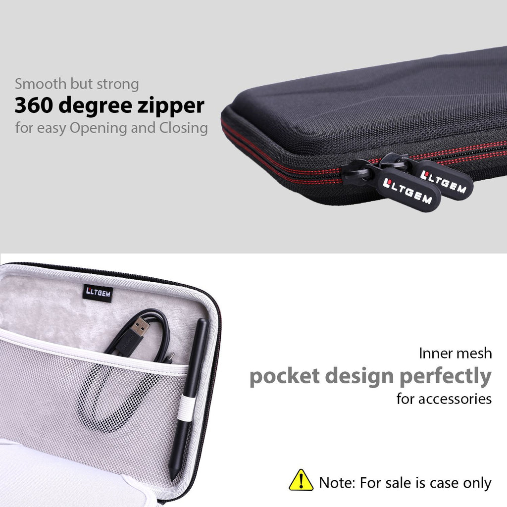 LTGEM Estuche rígido impermeable de EVA para tableta de dibujo gráfico Wacom CTL4100 Intuos