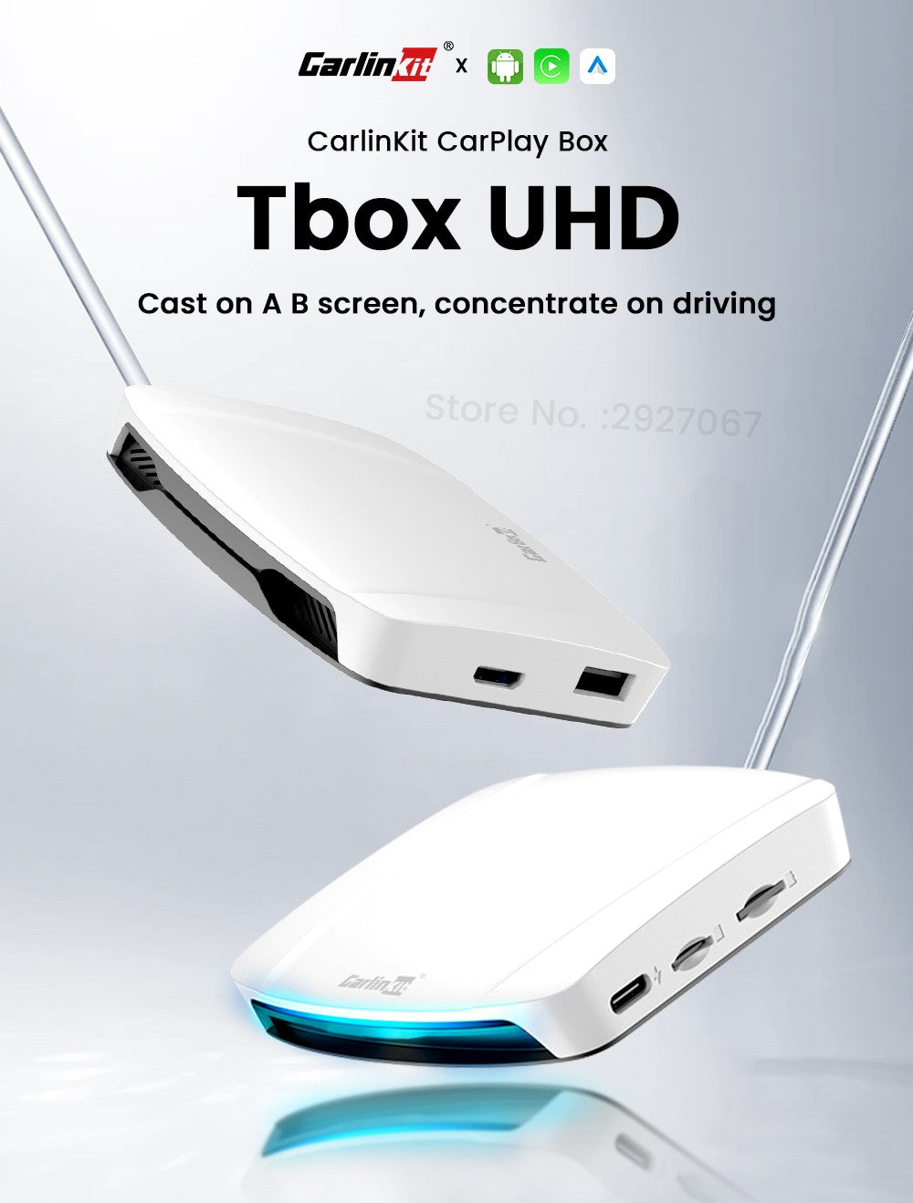 Caja de transmisión de video y TV con Android 13 CarPlay Ai Box SDM660 6225 CarlinKit HDMI inalámbrico para coche OEM 8G + 128G