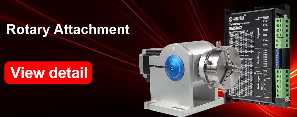 Máquina de Marcado Láser CNC Hunst D69 con Eje Rotatorio para Grabado de Anillos, Pulseras y Joyería, Accesorio Rotatorio con Bloqueo Automático