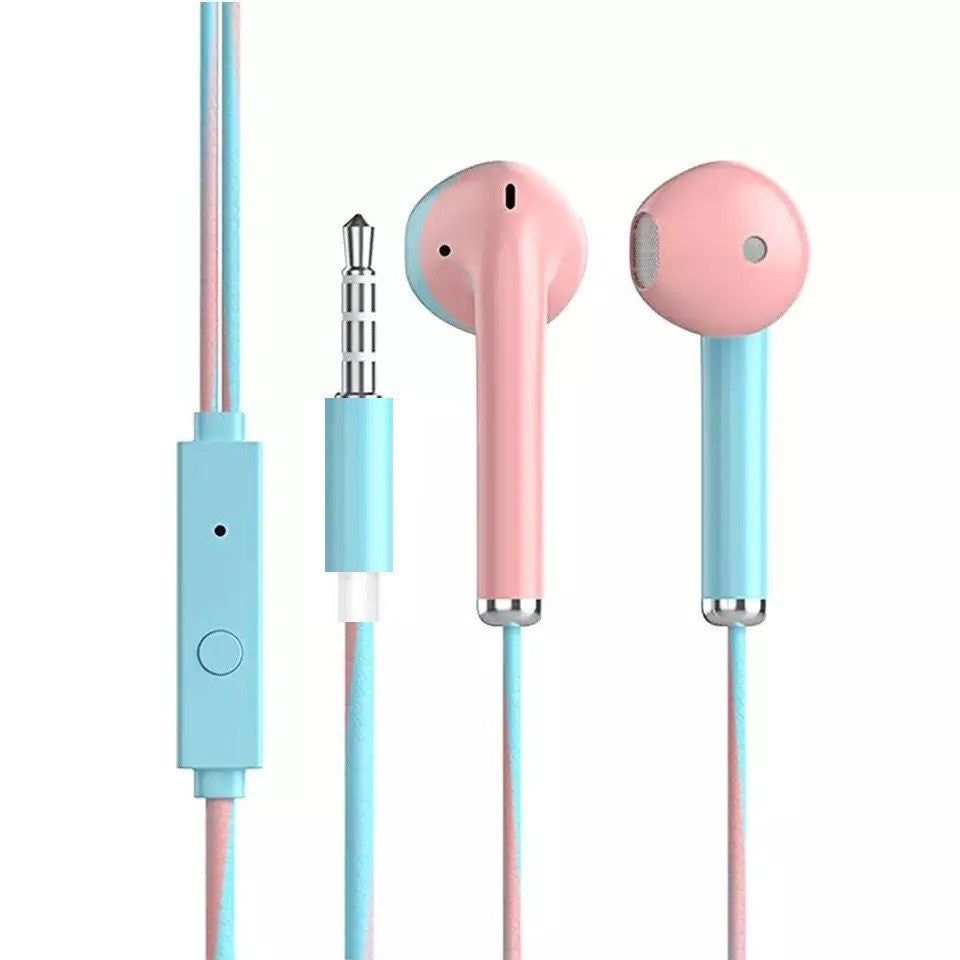 Auriculares con cable de 3,5mm con graves, auriculares estéreo, auriculares deportivos para música y juegos con micrófono para Xiaomi, IPhone, Huawei y Samsung