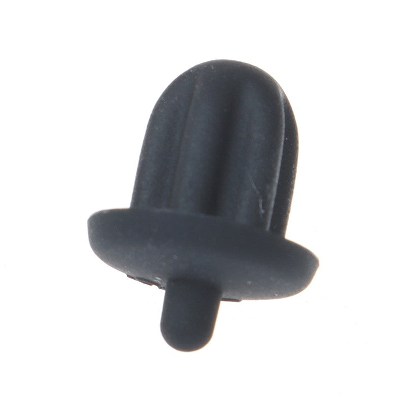 10 piezas de goma negra de 6,35mm, conector de Audio para PC, DVD, micrófono, cubierta antipolvo