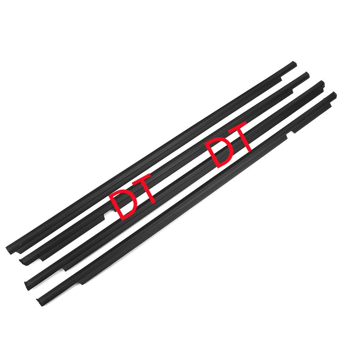 4 Uds. De goma exterior cromada o negra para ventanas Lexus GX470 2003-2009, sello de burlete para Land Cruiser Prado 120 75711-60061