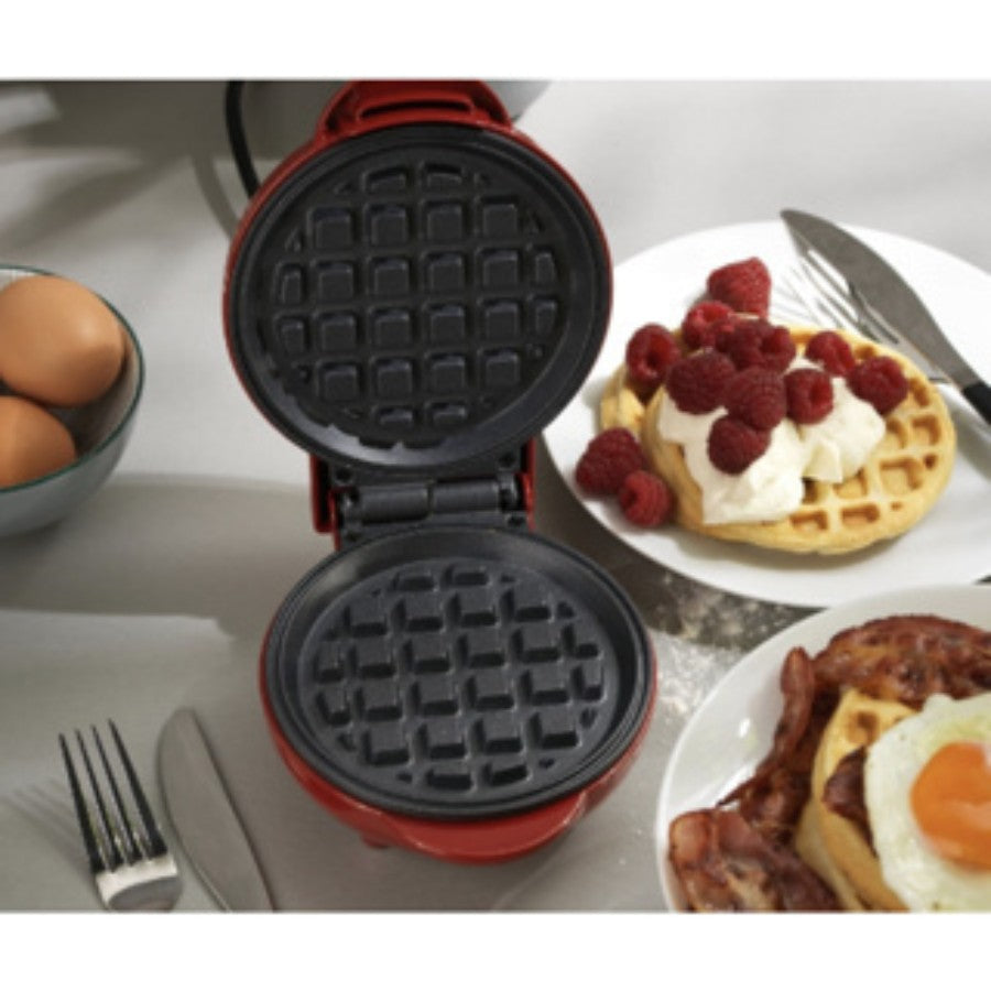 Máquina de gofres eléctrica de 110V, máquina para hacer gofres pequeña, portátil, para horno, Mini plancha